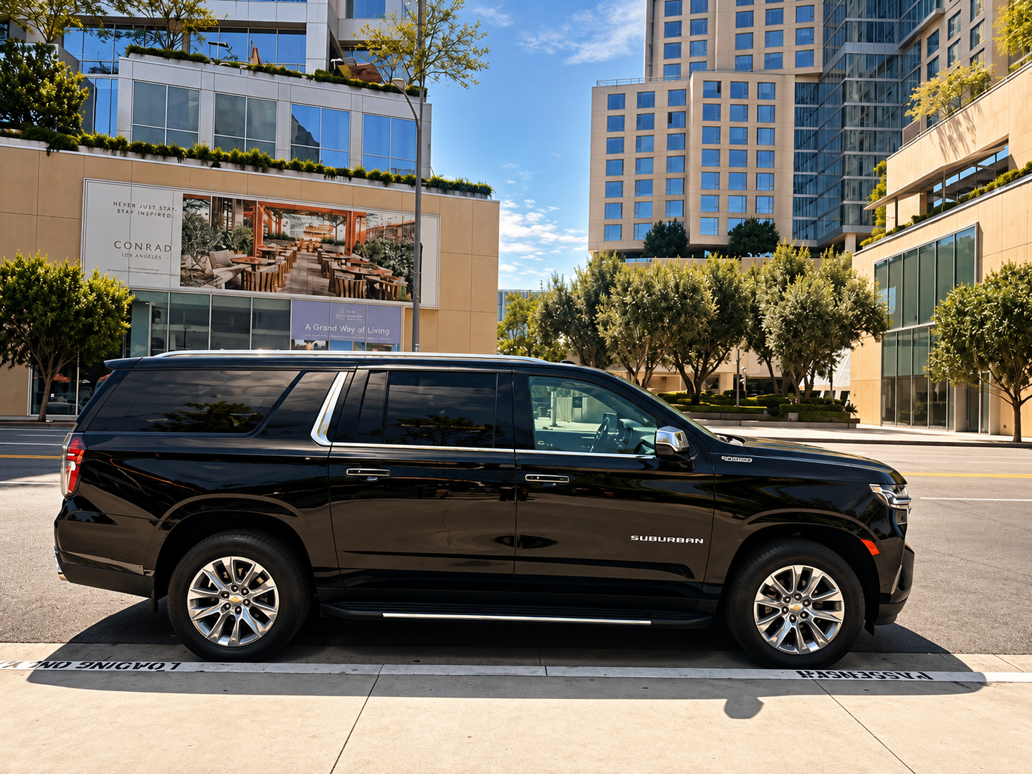 Goldlane Chevrolet Suburban Extended Luxury SUV Side View